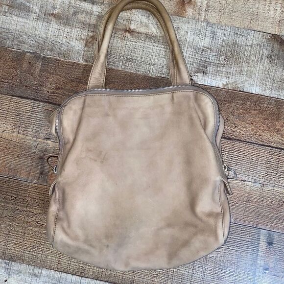 paule ka purse handbag leather khaki tan - Picture 10 of 15